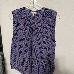 Joie large silk button down blouse